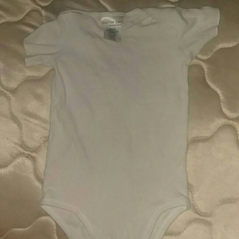 Unisex white onesie